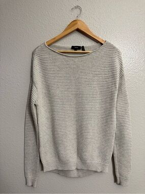Theory Drop Shoulder Cotton Sweater